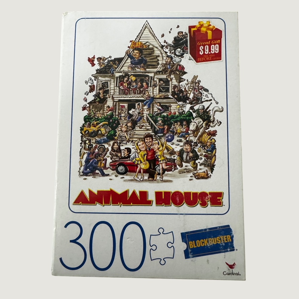 Animal House 300 Piece Jigsaw Puzzle Blockbuster Video Cardinal Movie Poster